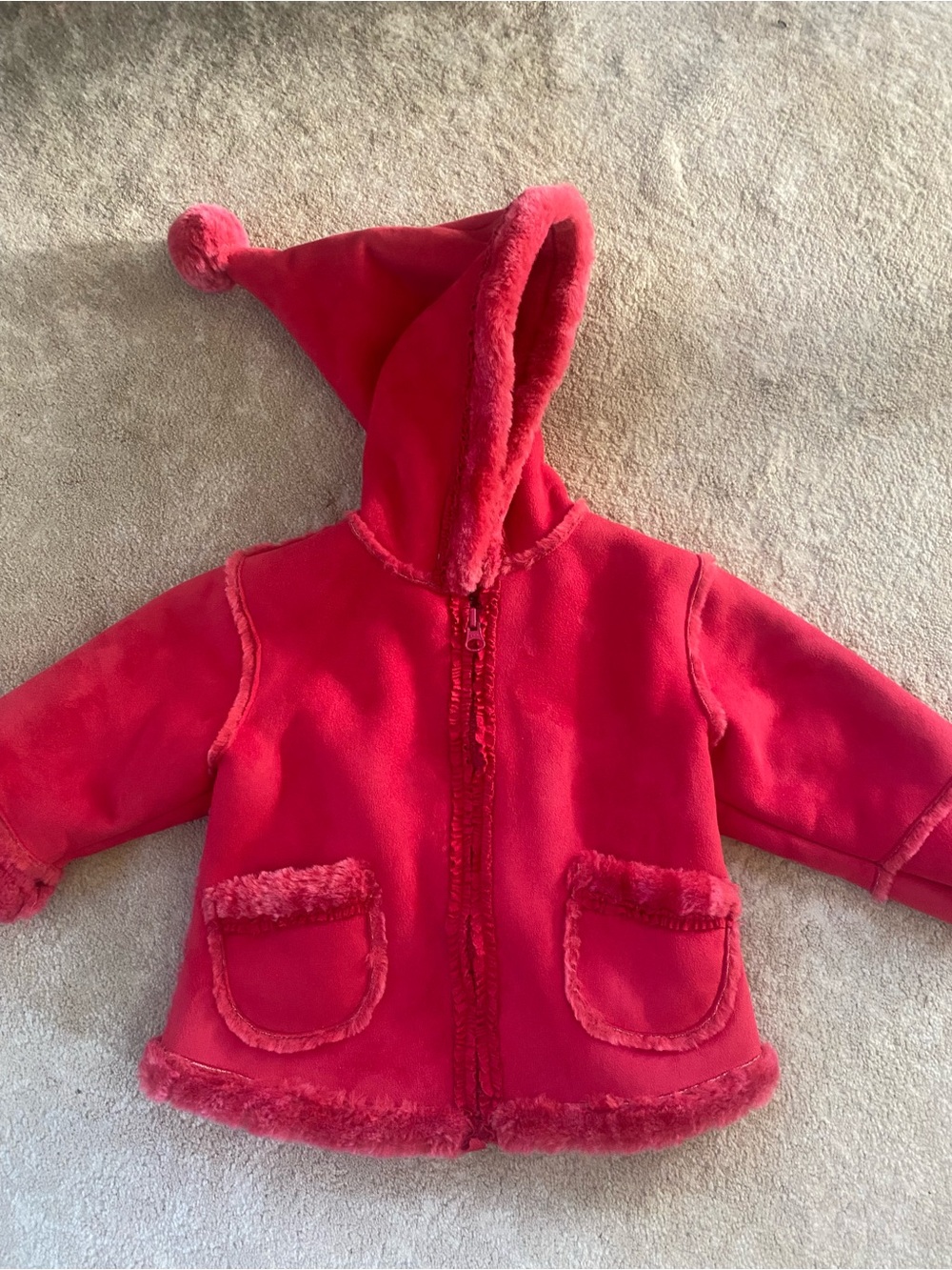 Widgeon Faux Fur Hooded Toddler's Coat (12mos)